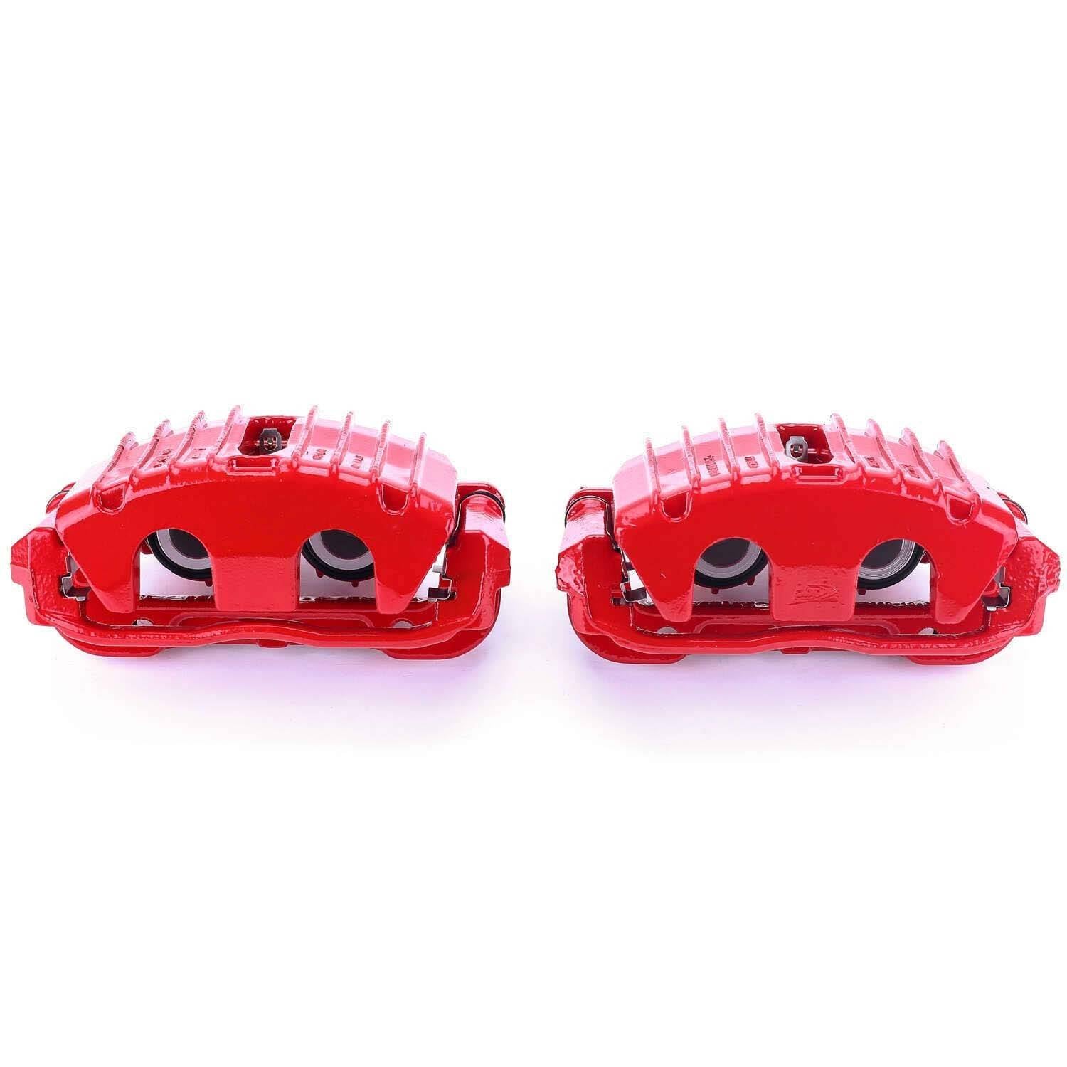 PowerStop Power Stop 97-04 Chevrolet Corvette Front Red Calipers w/Brackets - Pair S4702C