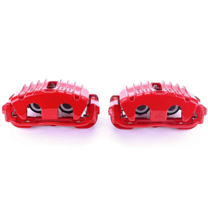 PowerStop Power Stop 97-04 Chevrolet Corvette Front Red Calipers w/Brackets - Pair S4702C