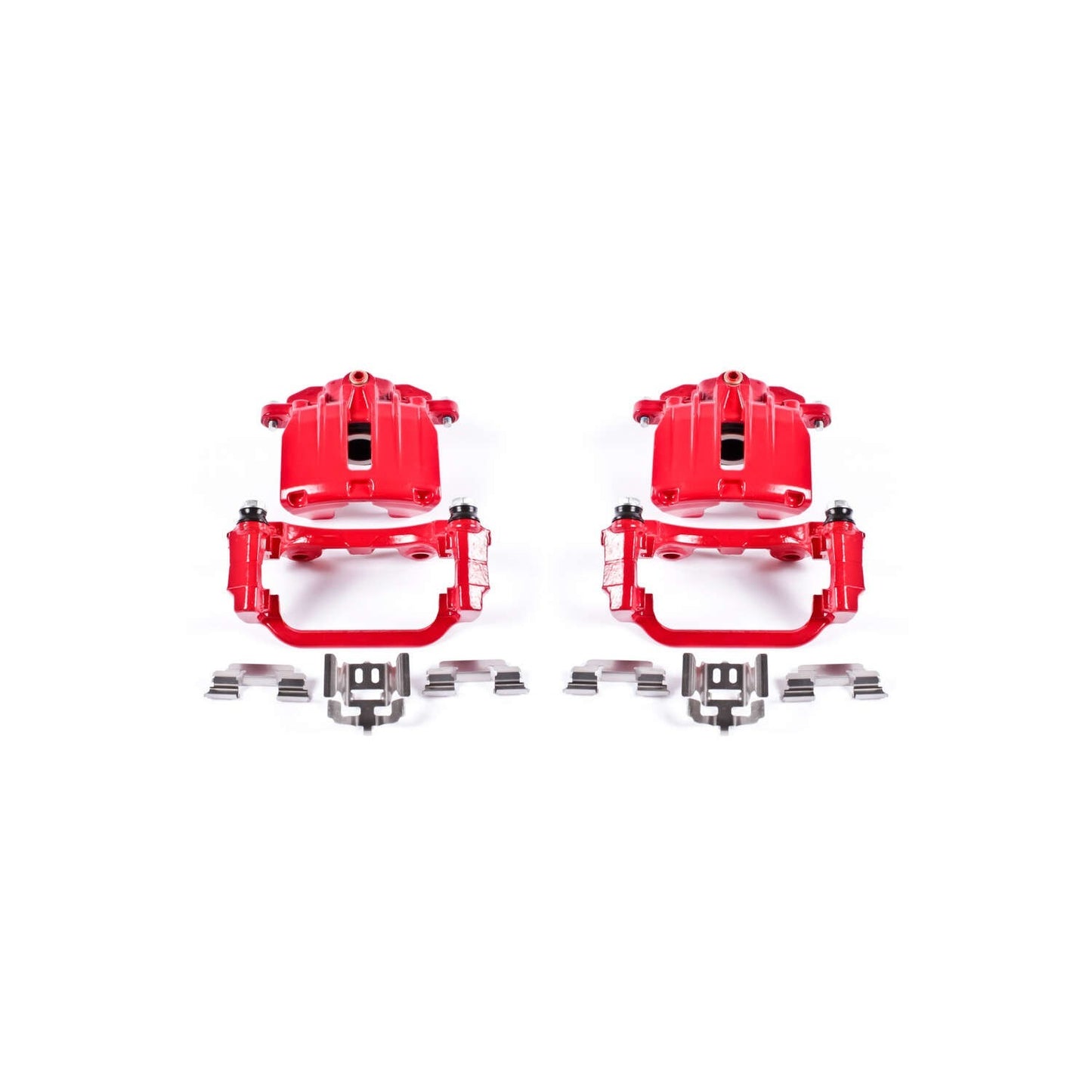 PowerStop Power Stop 00-03 Cadillac DeVille Rear Red Calipers w/Brackets - Pair S4726