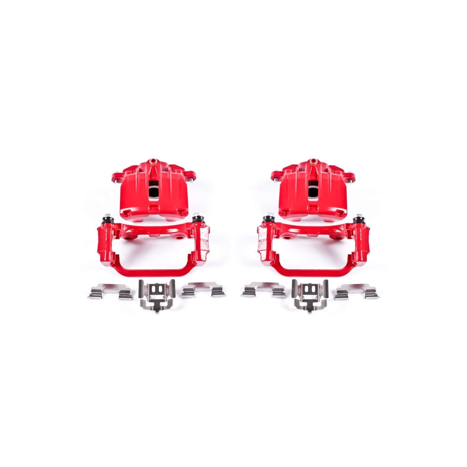 PowerStop Power Stop 00-03 Cadillac DeVille Rear Red Calipers w/Brackets - Pair S4726