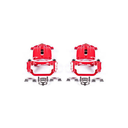 PowerStop Power Stop 00-03 Cadillac DeVille Rear Red Calipers w/Brackets - Pair S4726