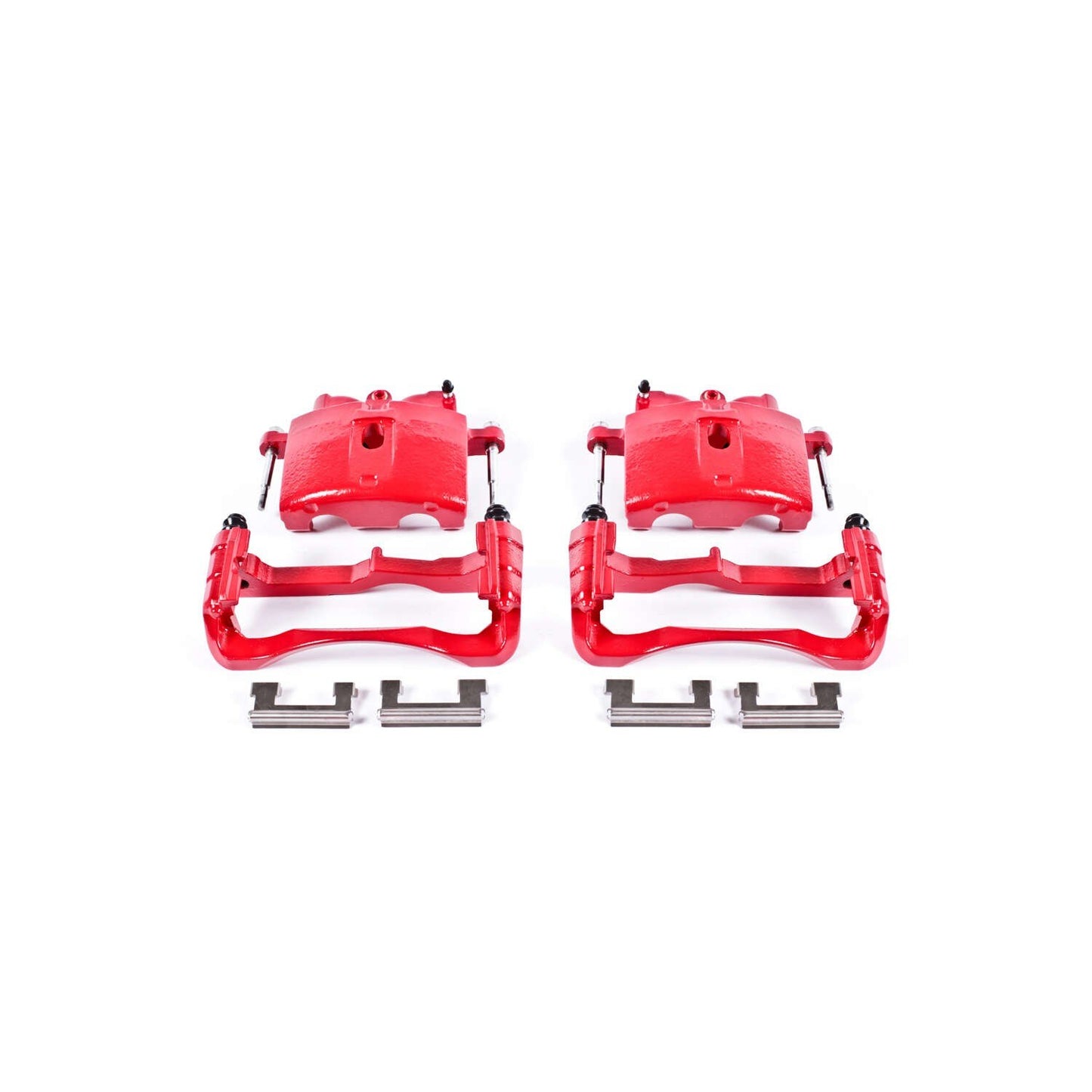 PowerStop Power Stop 00-04 Cadillac DeVille Front Red Calipers w/Brackets - Pair S4730