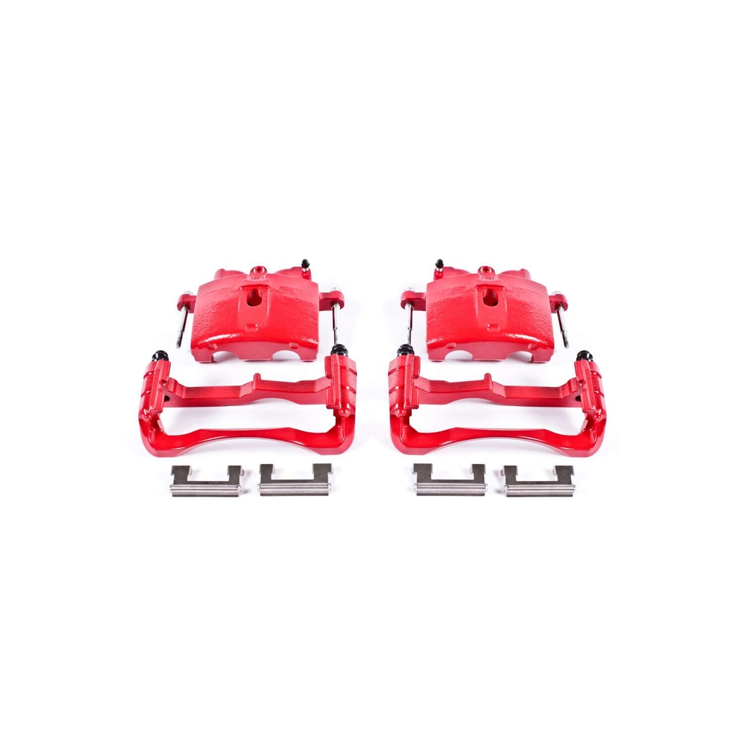 PowerStop Power Stop 00-04 Cadillac DeVille Front Red Calipers w/Brackets - Pair S4730