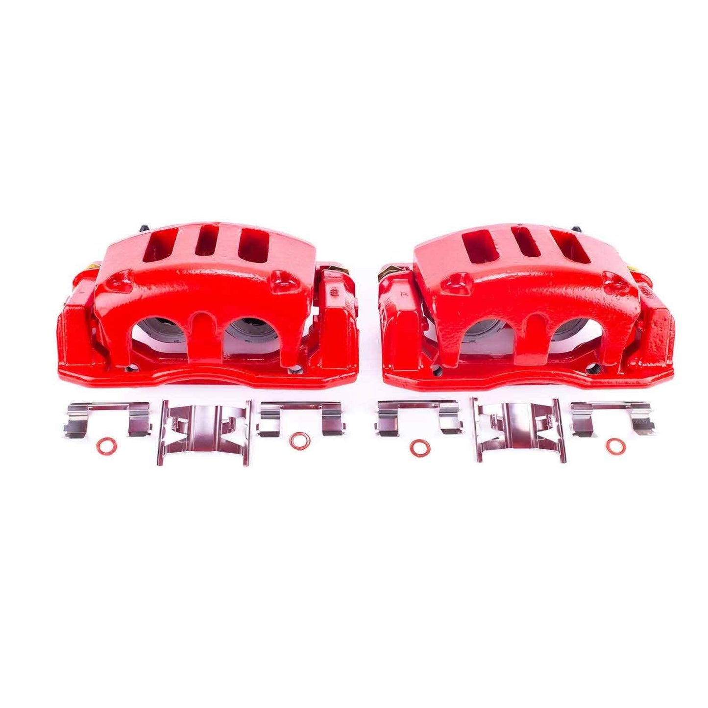 PowerStop Power Stop 98-02 Ford Crown Victoria Front Red Calipers w/Brackets - Pair S4734