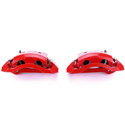 PowerStop Power Stop 00-02 Dodge Ram 2500 Front Red Calipers w/Brackets - Pair S4746