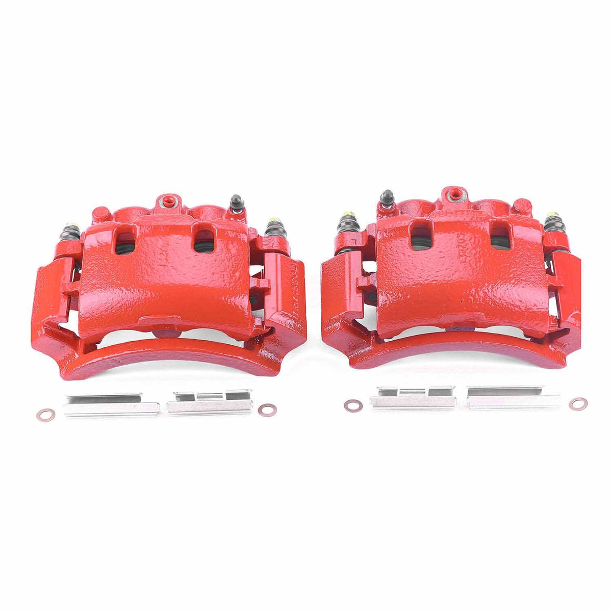 PowerStop Power Stop 2007 Ford E-150 Rear Red Calipers w/Brackets - Pair S4748