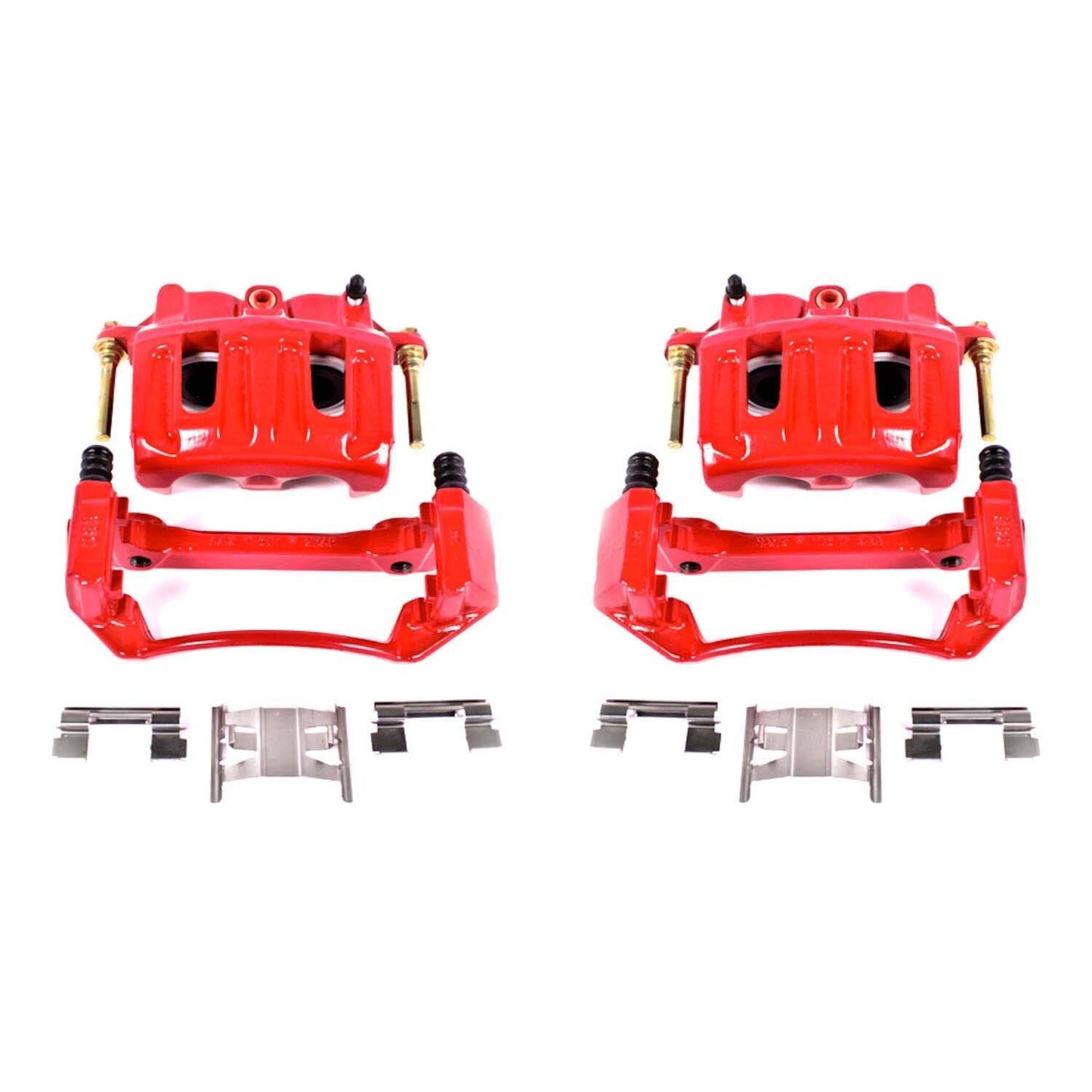 PowerStop Power Stop 99-03 Ford F-150 Front Red Calipers w/Brackets - Pair S4750