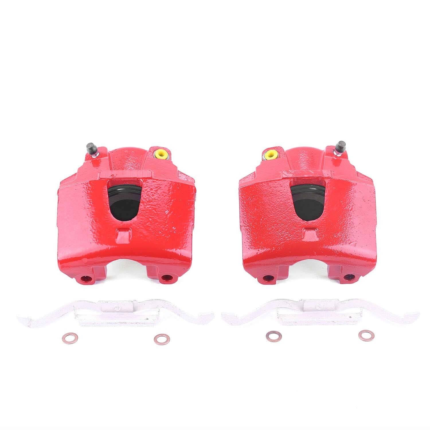PowerStop Power Stop 00-02 Dodge Dakota Front Red Calipers w/o Brackets - Pair S4756