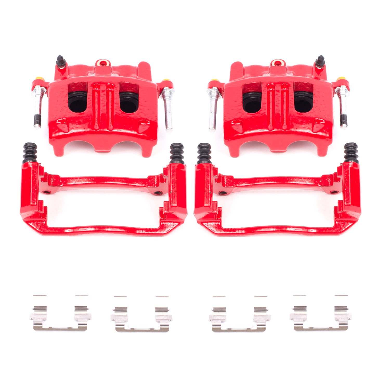 PowerStop Power Stop 02-05 Ford Explorer Front Red Calipers w/Brackets - Pair S4758