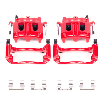 PowerStop Power Stop 02-05 Ford Explorer Front Red Calipers w/Brackets - Pair S4758