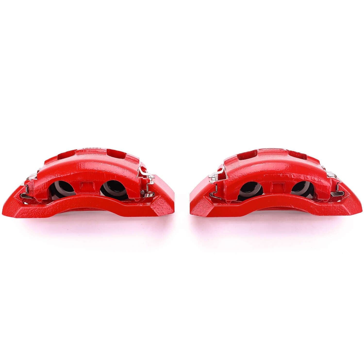 PowerStop Power Stop 2007 Ford E-150 Front Red Calipers w/Brackets - Pair S4760