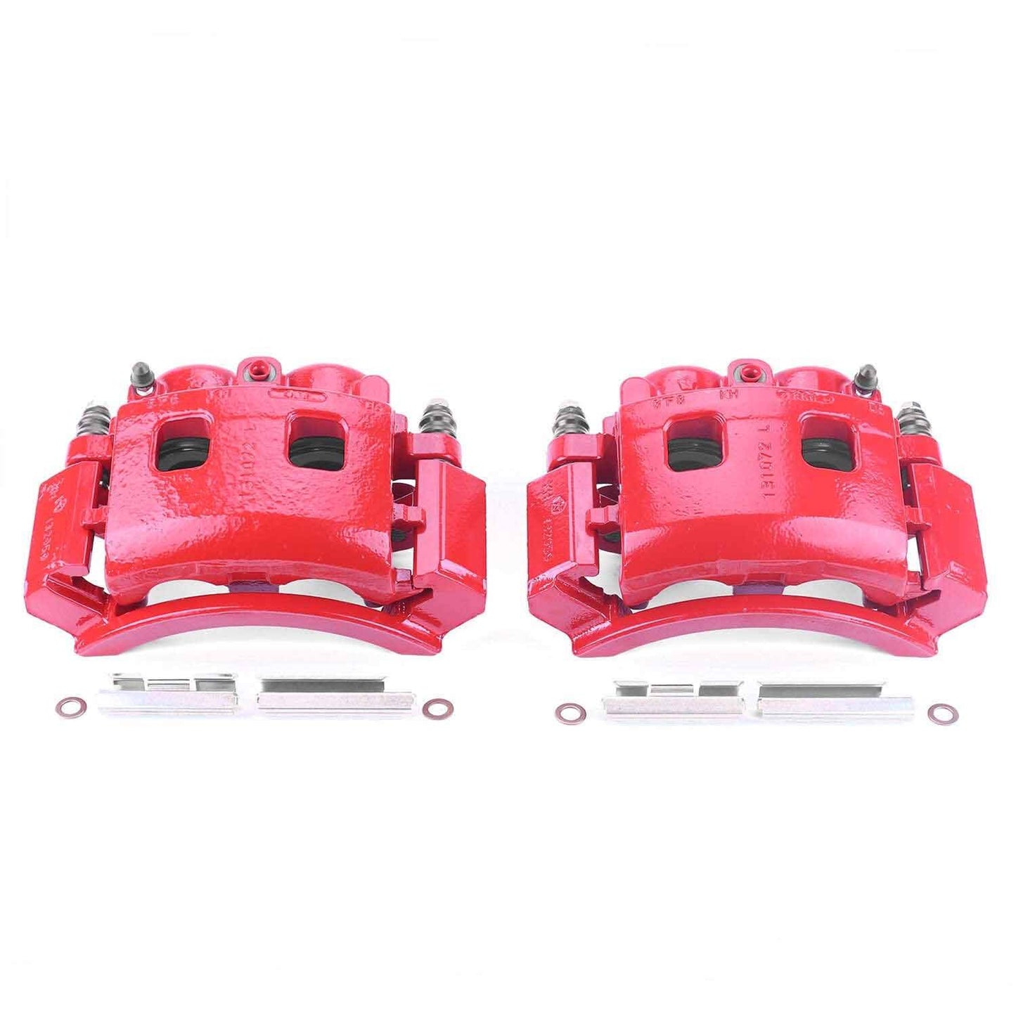 PowerStop Power Stop 00-01 Dodge Ram 1500 Front Red Calipers w/Brackets - Pair S4762A