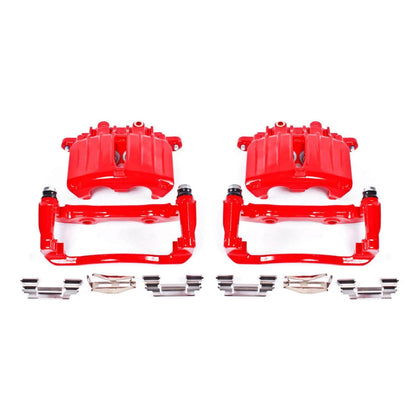 Power Stop 02-06 Cadillac Escalade Rear Red Calipers w/Brackets - Pair S4764