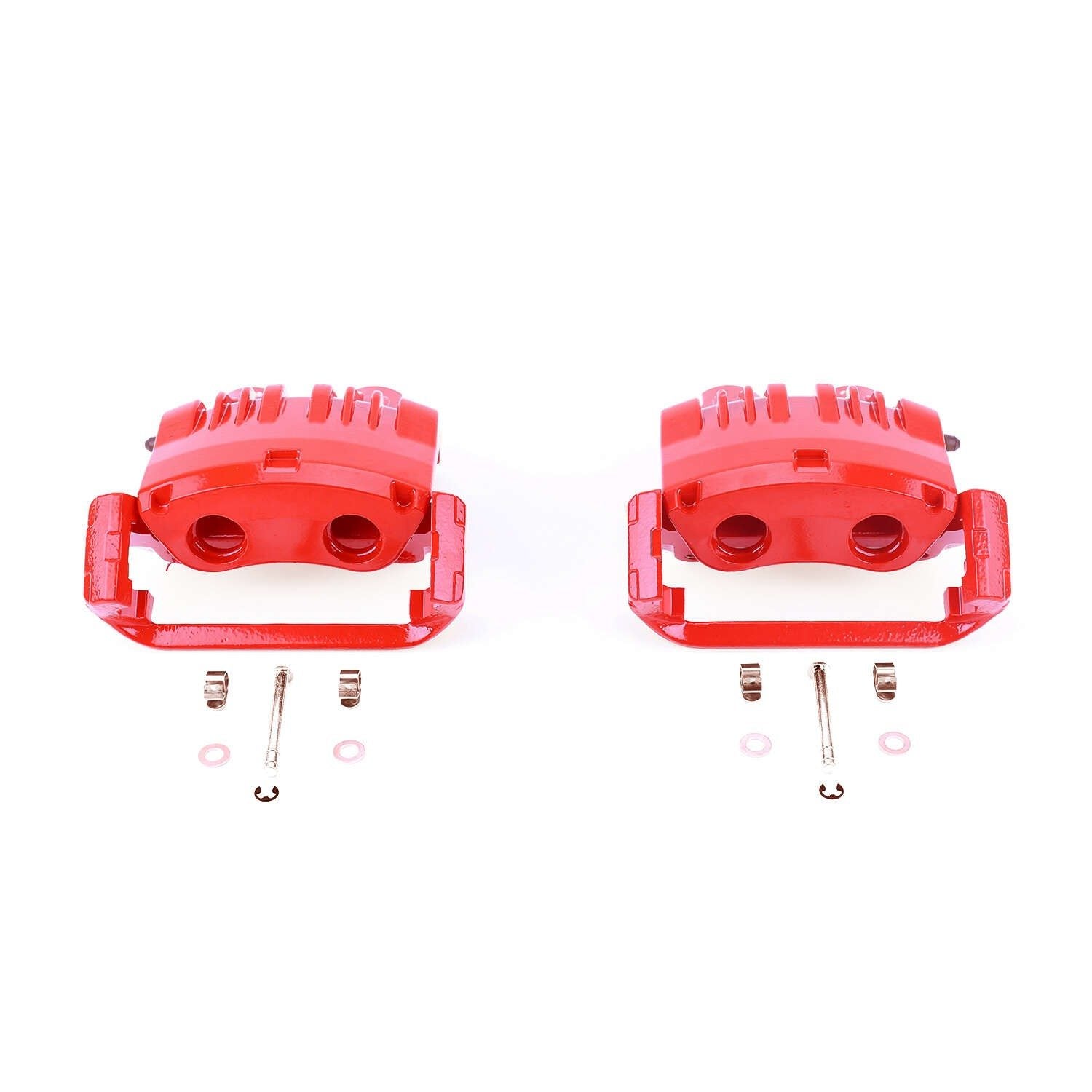 PowerStop Power Stop 99-01 Ford Mustang Front Red Calipers w/Brackets - Pair S4766C