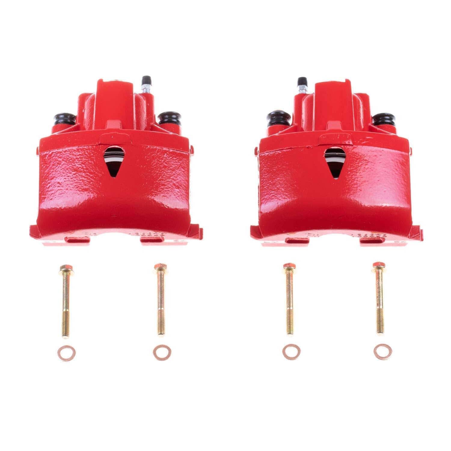 PowerStop Power Stop 00-05 Dodge Neon Front Red Calipers w/o Brackets - Pair S4768