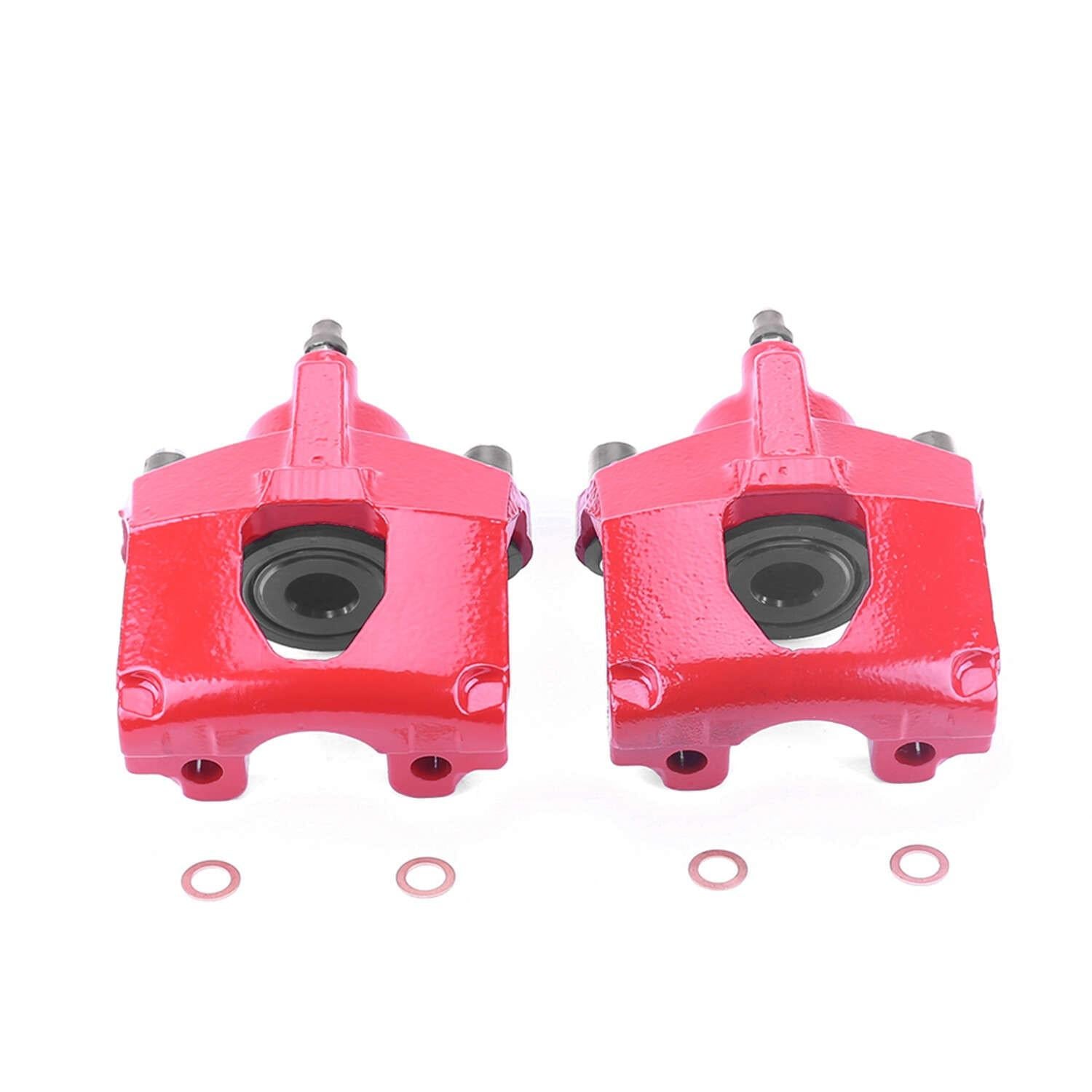 PowerStop Power Stop 00-07 Chrysler Town & Country Rear Red Calipers w/o Brackets - Pair S4774