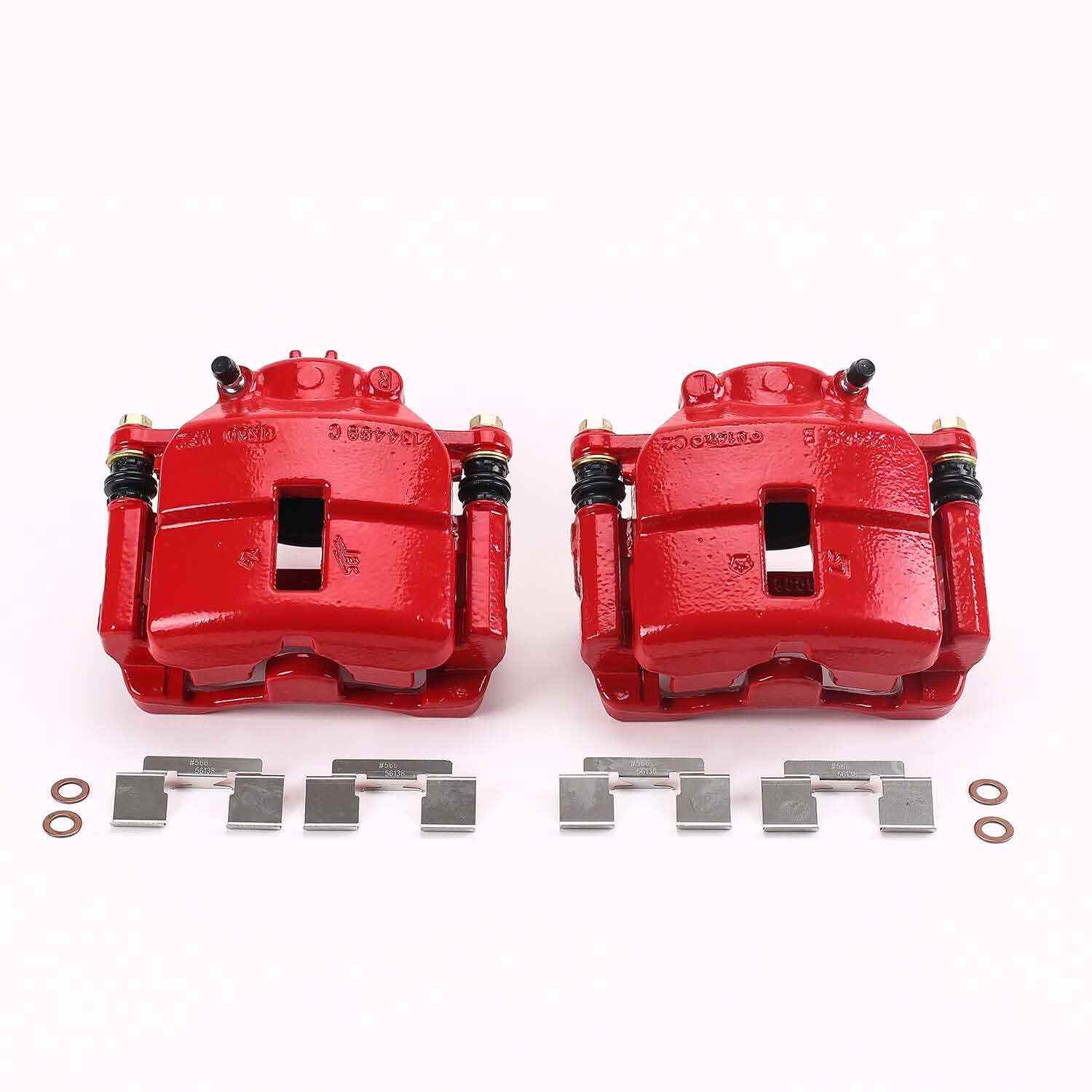 PowerStop Power Stop 01-10 Chrysler PT Cruiser Front Red Calipers w/Brackets - Pair S4780