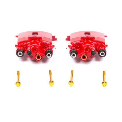 PowerStop Power Stop 01-10 Chrysler PT Cruiser Rear Red Calipers w/o Brackets - Pair S4784