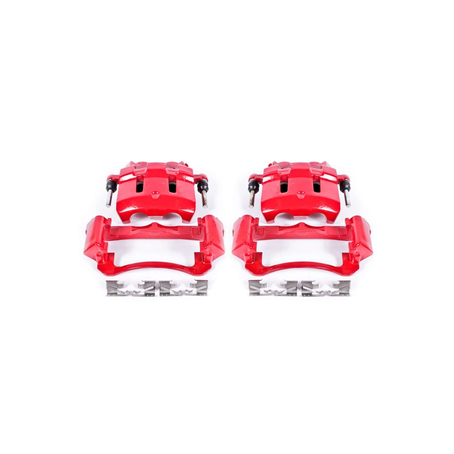 PowerStop Power Stop 00-05 Ford Excursion Front Red Calipers w/Brackets - Pair S4790