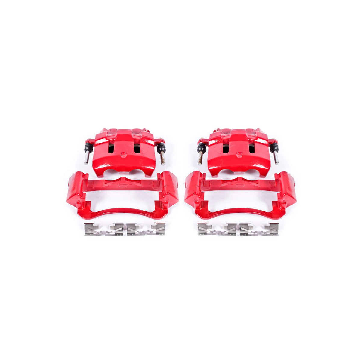 PowerStop Power Stop 00-05 Ford Excursion Front Red Calipers w/Brackets - Pair S4790