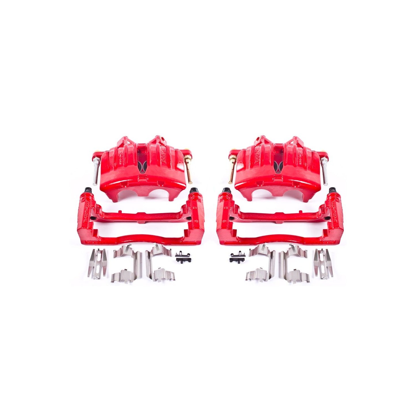 PowerStop Power Stop 04-05 Buick Rainier Front Red Calipers w/Brackets - Pair S4798A