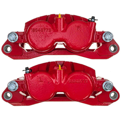 PowerStop Power Stop 01-06 Chevrolet Silverado 3500 Rear Red Caliper - Pair S4814