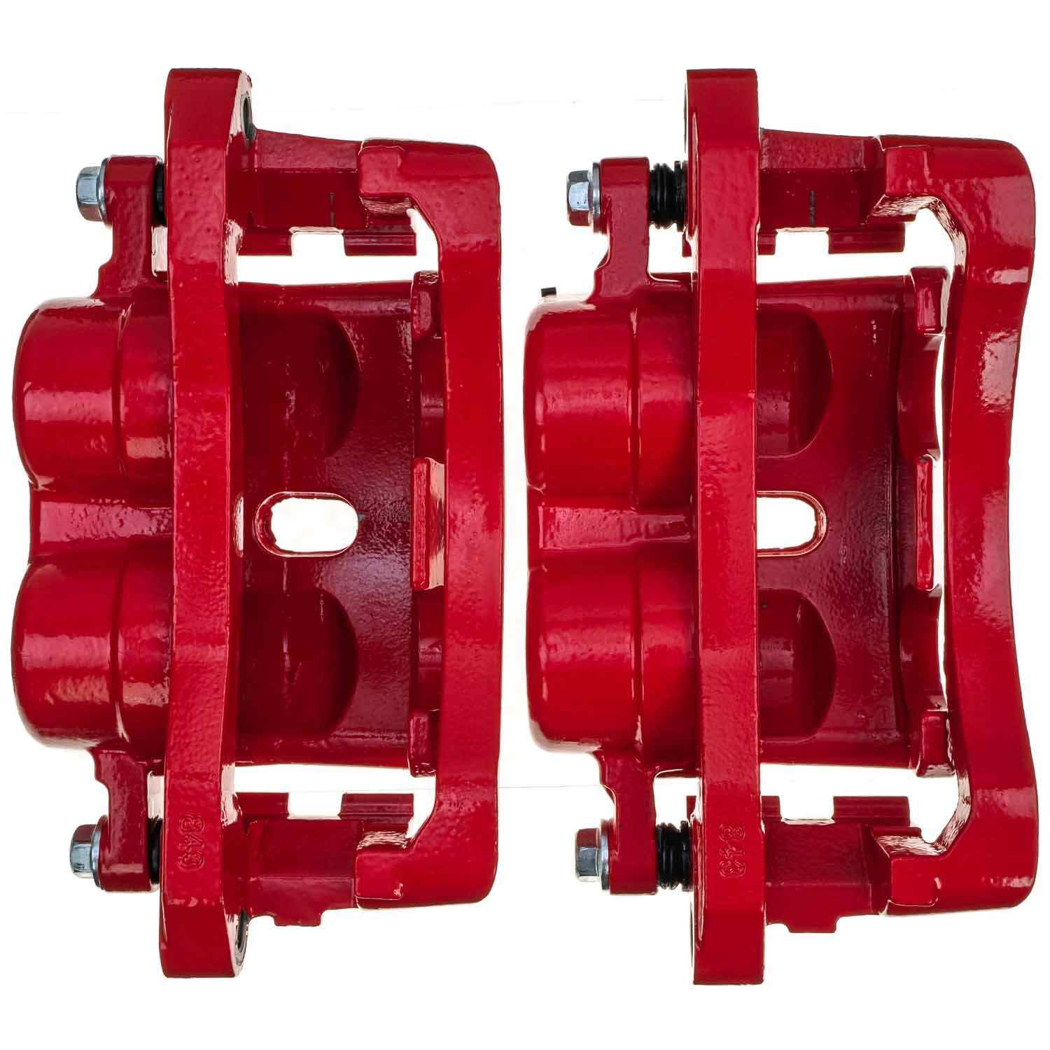 PowerStop Power Stop 01-06 Chevrolet Silverado 3500 Rear Red Caliper - Pair S4814