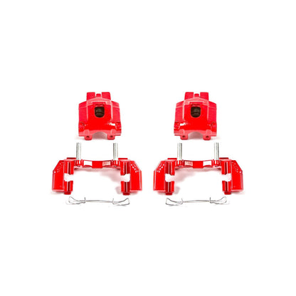 PowerStop Power Stop 99-04 Jeep Grand Cherokee Rear Red Calipers w/Brackets - Pair S4818