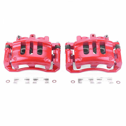 PowerStop Power Stop 03-11 Ford Crown Victoria Front Red Calipers w/Brackets - Pair S4840
