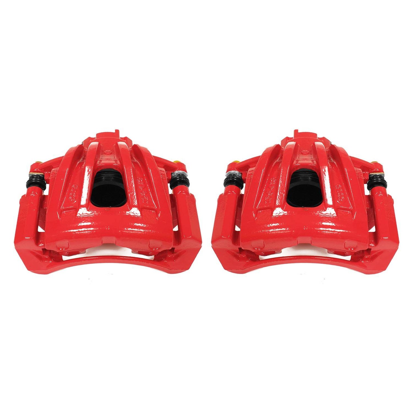 PowerStop Power Stop 02-07 Jeep Liberty Front Red Calipers w/Brackets - Pair S4844