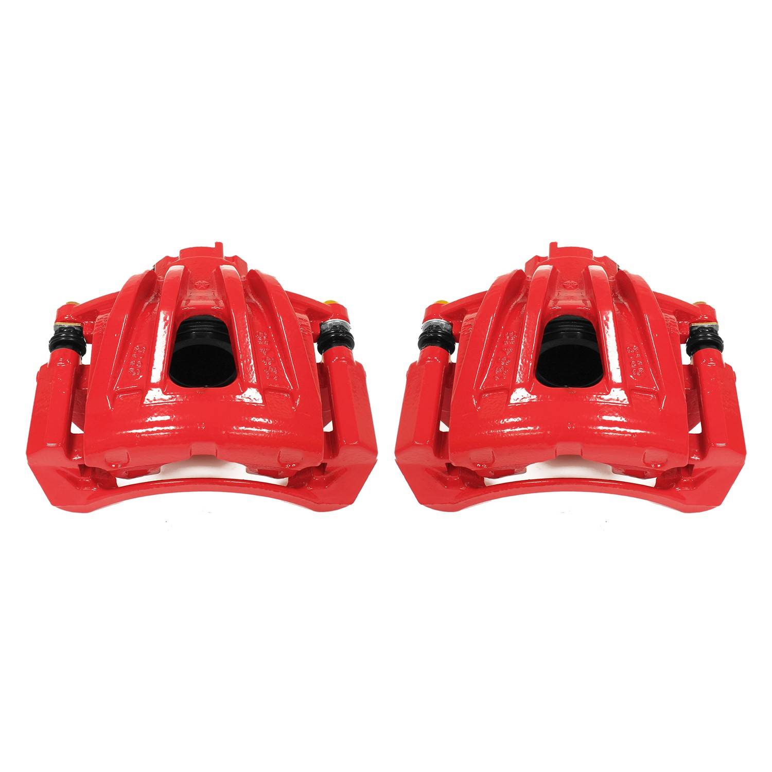PowerStop Power Stop 02-07 Jeep Liberty Front Red Calipers w/Brackets - Pair S4844