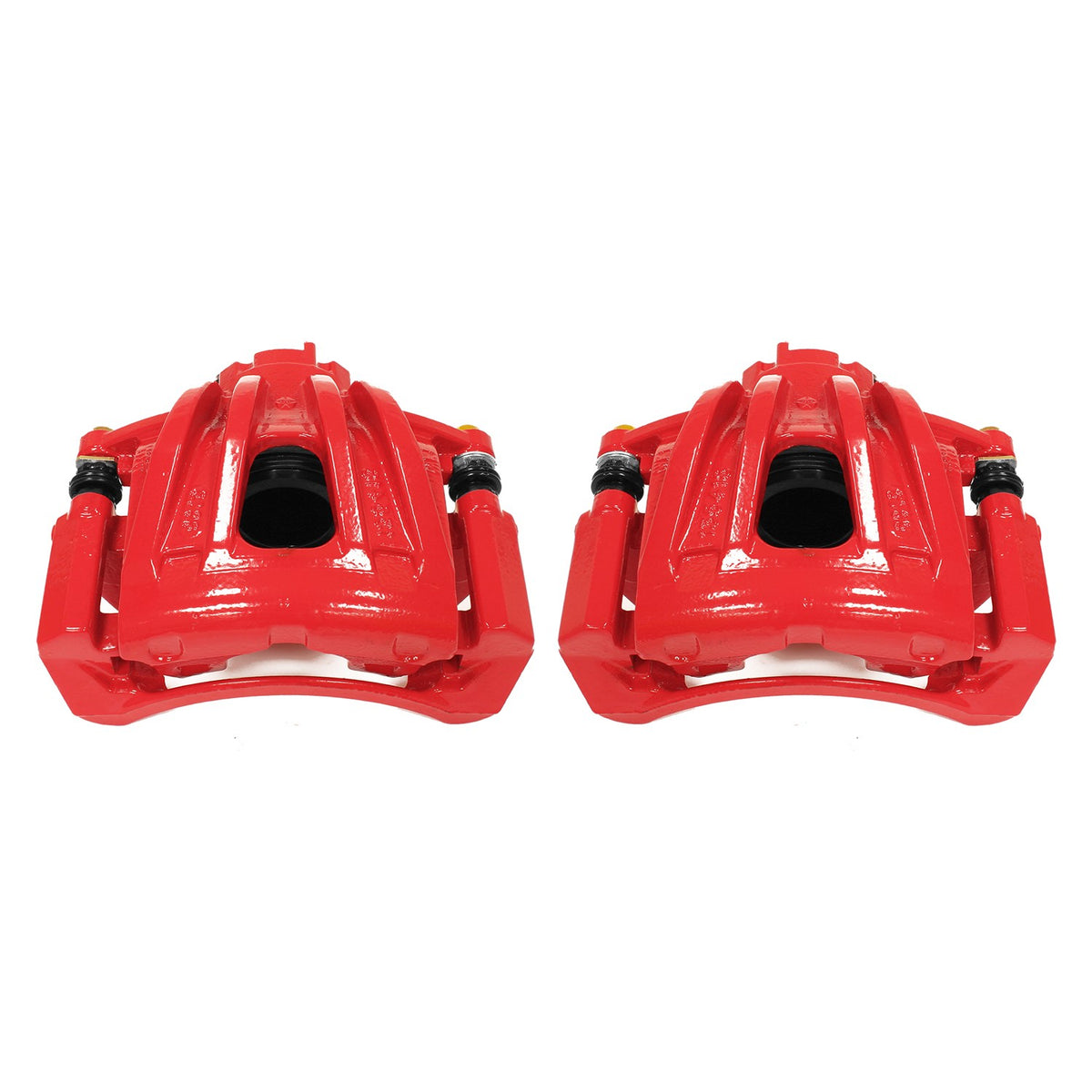 PowerStop Power Stop 02-07 Jeep Liberty Front Red Calipers w/Brackets - Pair S4844