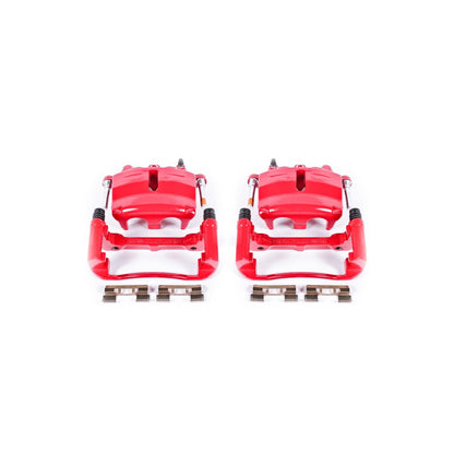 PowerStop Power Stop 04-05 Ford F-150 Front Red Calipers w/Brackets - Pair S4860