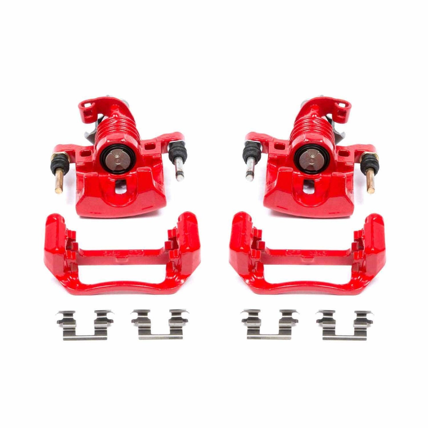 PowerStop Power Stop 04-05 Pontiac Grand Prix Rear Red Calipers w/Brackets - Pair S4868