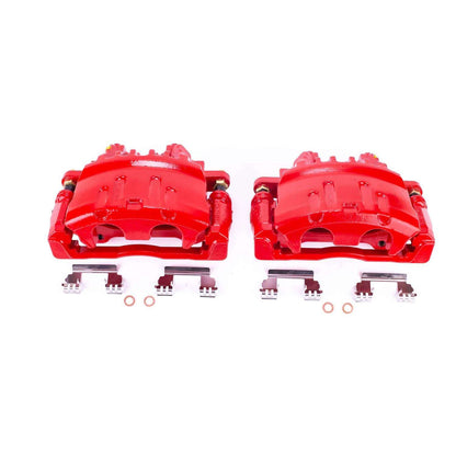 PowerStop Power Stop 03-07 Cadillac CTS Front Red Calipers w/Brackets - Pair S4878