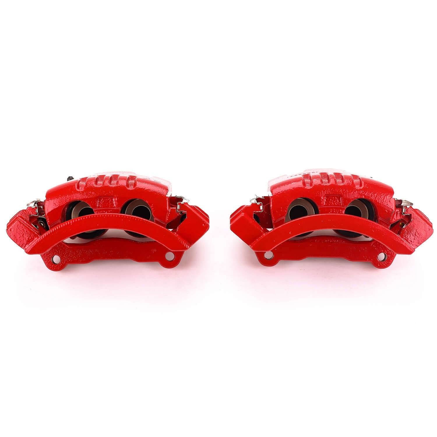 PowerStop Power Stop 06-08 Dodge Ram 1500 Rear Red Calipers w/Brackets - Pair S4894