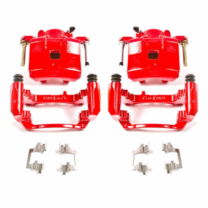 PowerStop Power Stop 05-08 Chevrolet Cobalt Front Red Calipers w/Brackets - Pair S4906