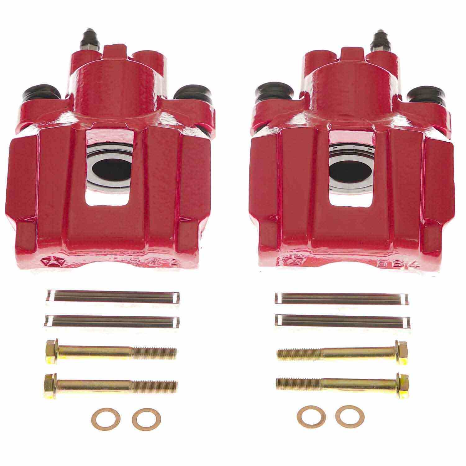 Power Stop 04-08 Chrysler Pacifica Rear Red Calipers - Pair S4914