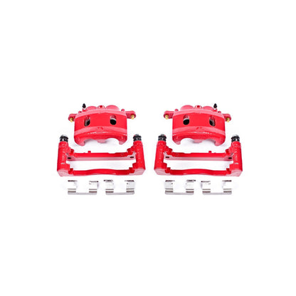 PowerStop Power Stop 07-08 Cadillac Escalade Front Red Calipers w/Brackets - Pair S4918