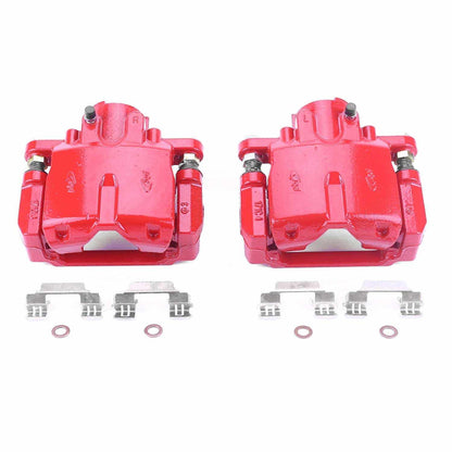 PowerStop Power Stop 06-07 Cadillac CTS Rear Red Calipers w/Brackets - Pair S4924