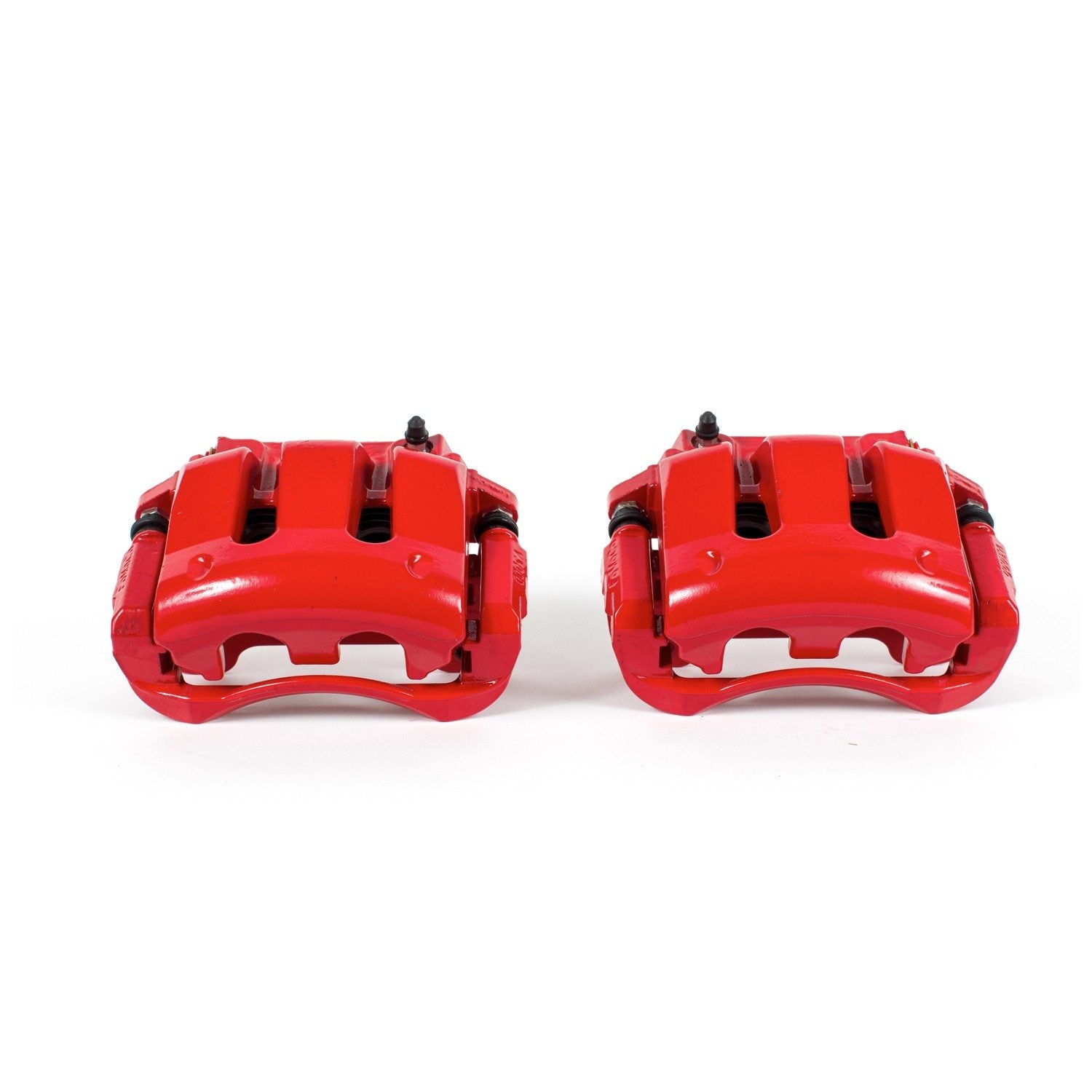 PowerStop Power Stop 11-14 Ford Mustang Front Red Calipers w/Brackets - Pair S4928B