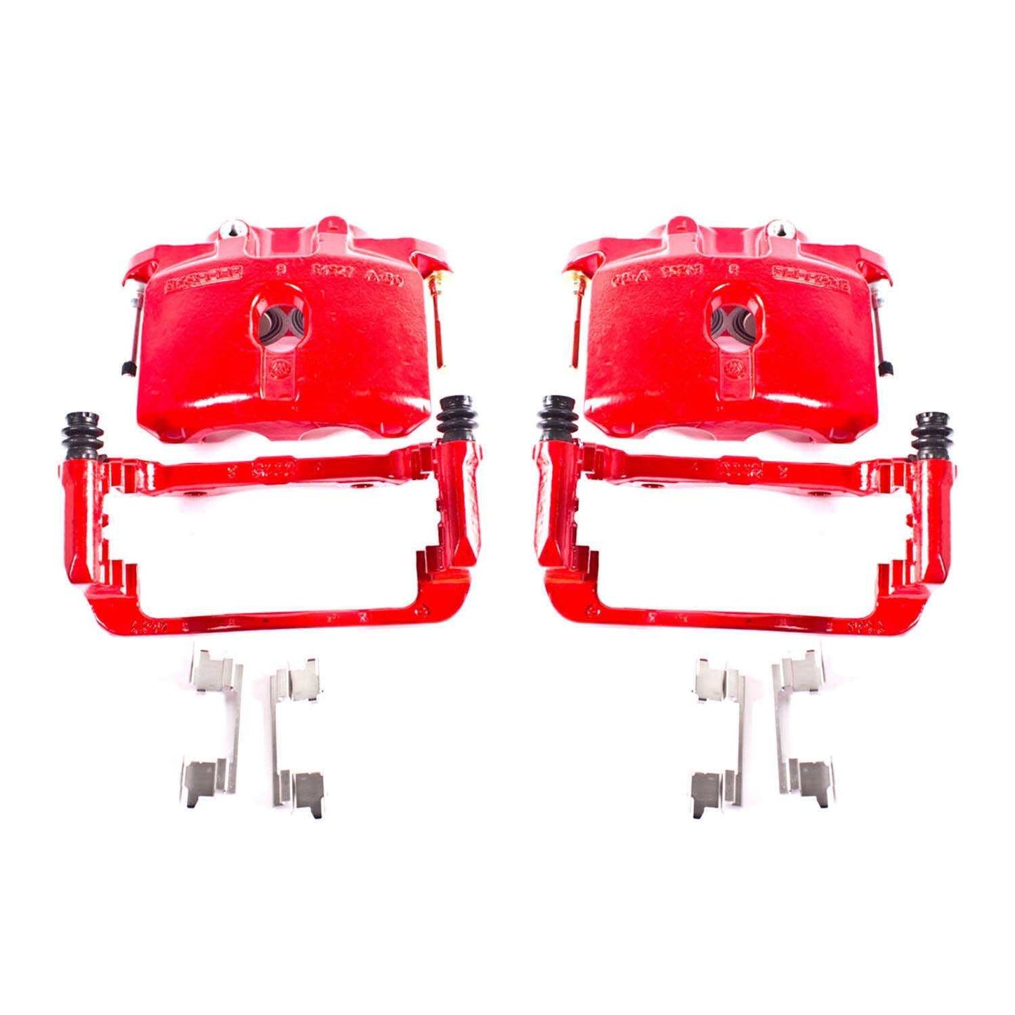 PowerStop Power Stop 03-06 Cadillac Escalade Rear Red Calipers w/Brackets - Pair S4940