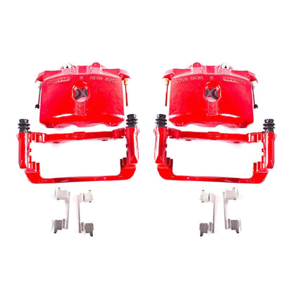 PowerStop Power Stop 03-06 Cadillac Escalade Rear Red Calipers w/Brackets - Pair S4940