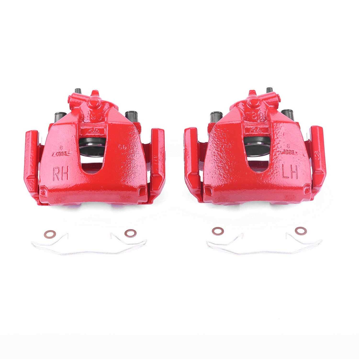 PowerStop Power Stop 05-07 Ford Focus Front Red Calipers w/Brackets - Pair S4948
