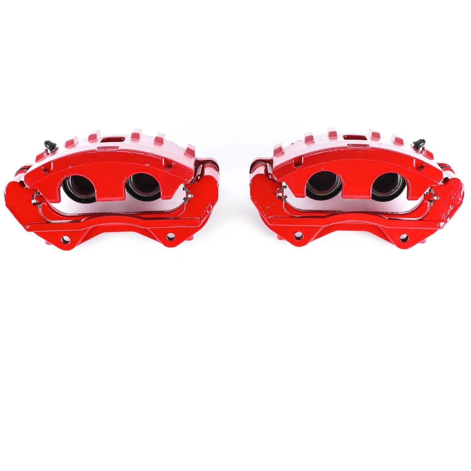 PowerStop Power Stop 06-07 Cadillac CTS Front Red Calipers w/Brackets - Pair S4966