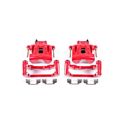 PowerStop Power Stop 05-11 Chrysler 300 Front Red Calipers w/Brackets - Pair S4968