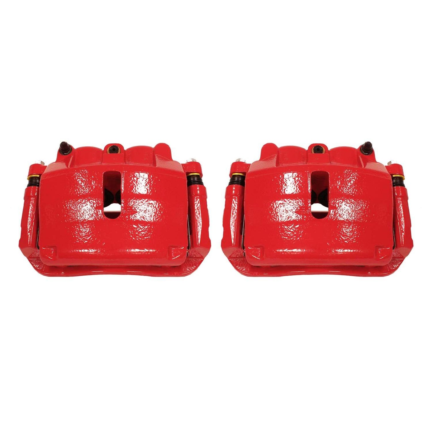PowerStop Power Stop 2009 Ford F-150 Front Red Calipers w/Brackets - Pair S4974A