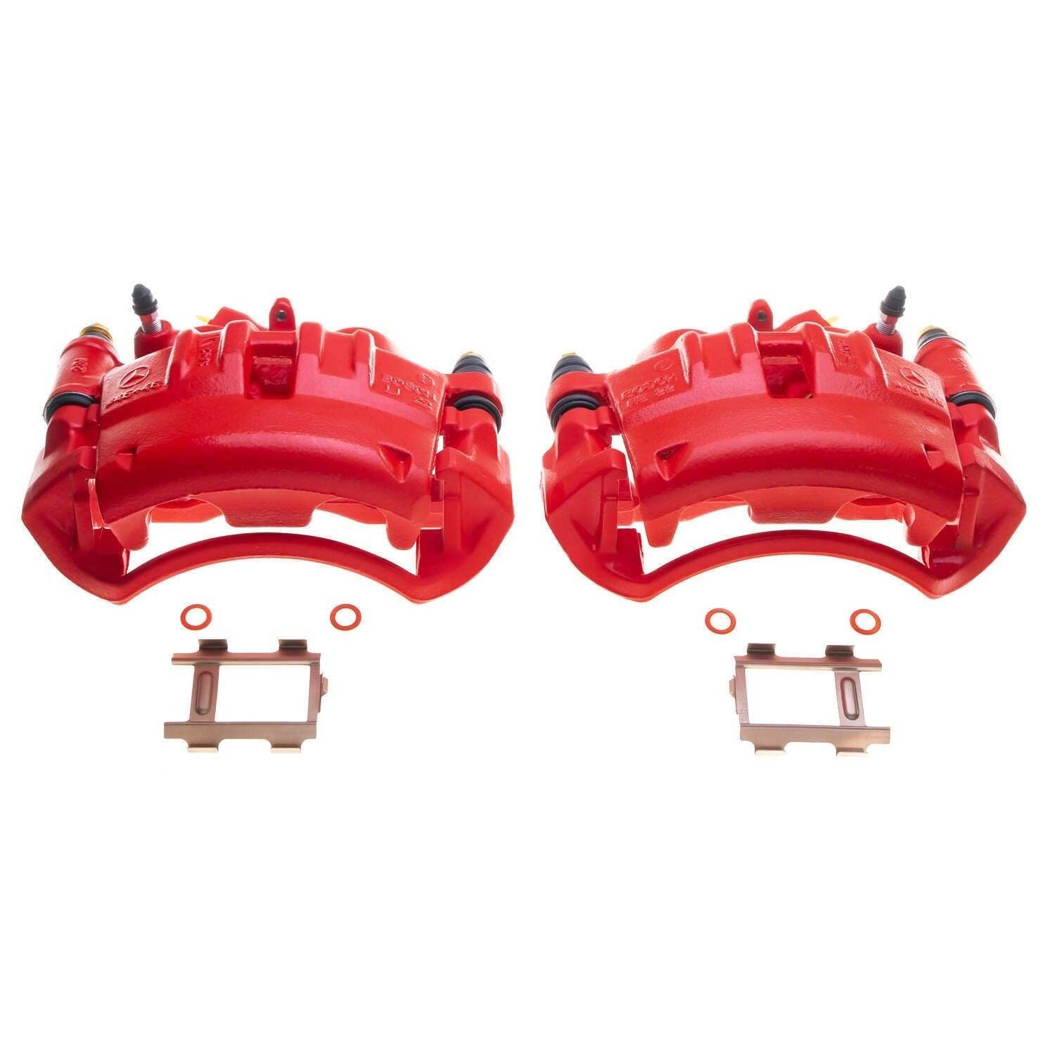 Power Stop 05-06 Dodge Sprinter 2500 Rear Red Calipers - Pair S4976