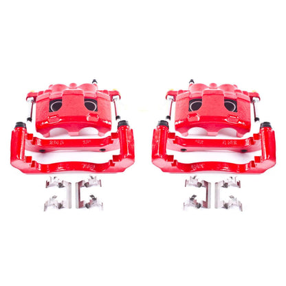 PowerStop Power Stop 06-11 Buick Lucerne Front Red Calipers w/Brackets - Pair S4988
