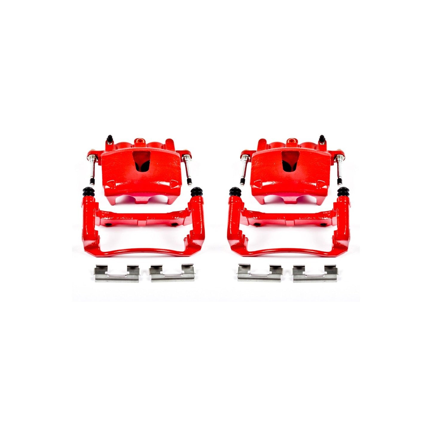 PowerStop Power Stop 06-10 Jeep Commander Front Red Calipers w/Brackets - Pair S4990